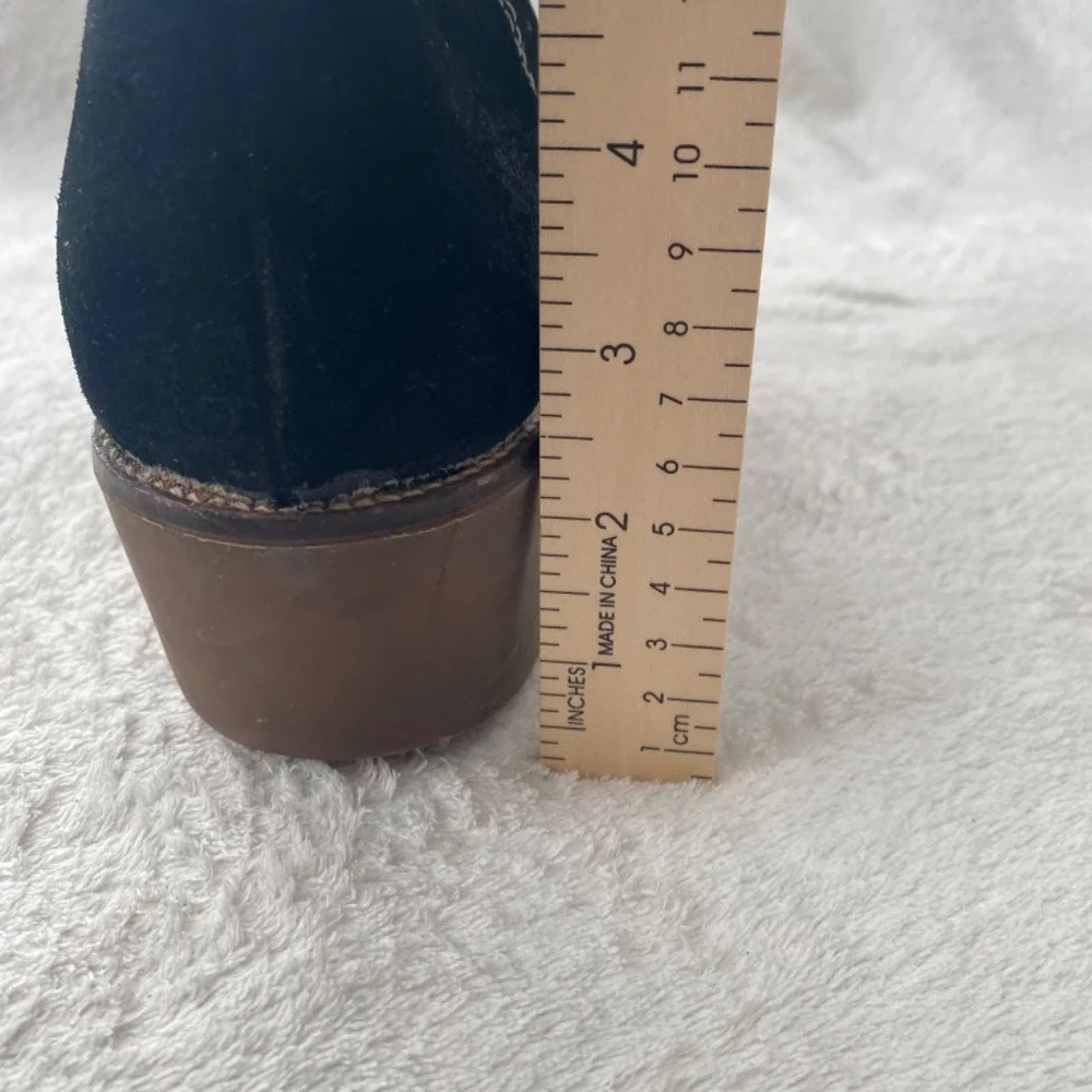 Kors Michael Kors Black Suede Shearling Lined Tall Wedge‎ Boots Made in Italy